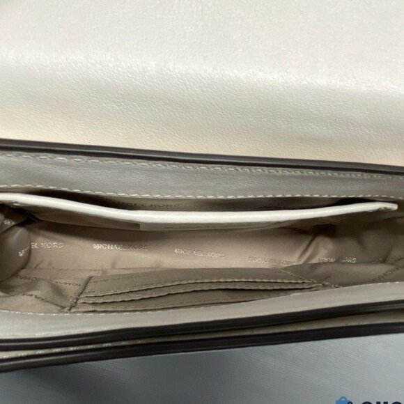 Michael Kors Clutch Crossbody Bag Purse Jade Medium Gusset Embroidered Leather - Picture 6 of 16